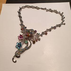 Big Statement Necklace with Swarovski Crystals